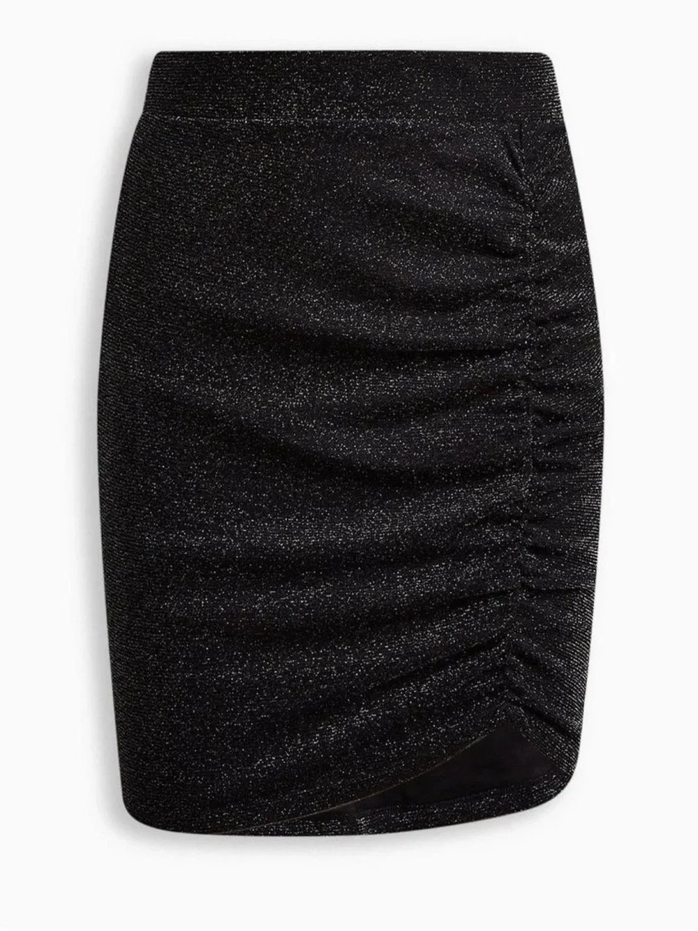 Torrid Holiday Black Shimmer Glitter Knit Cinched Bodycon Skirt Plus Size 5X NWT